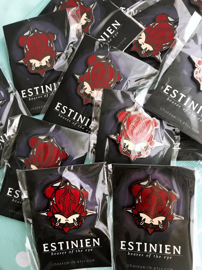 Estinien Enamel Pins