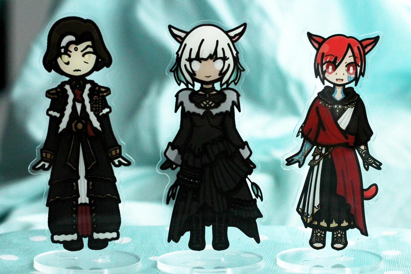 FFXIV Shadowbringers Acrylic Standees (Emet Selch, Y&#39;shtola, G&#39;raha Tia)